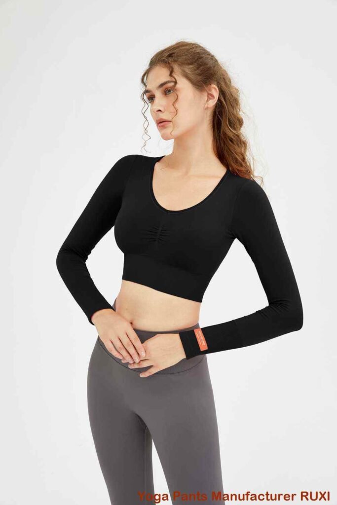 ружовыя штаны для ёгі Ruxi by11