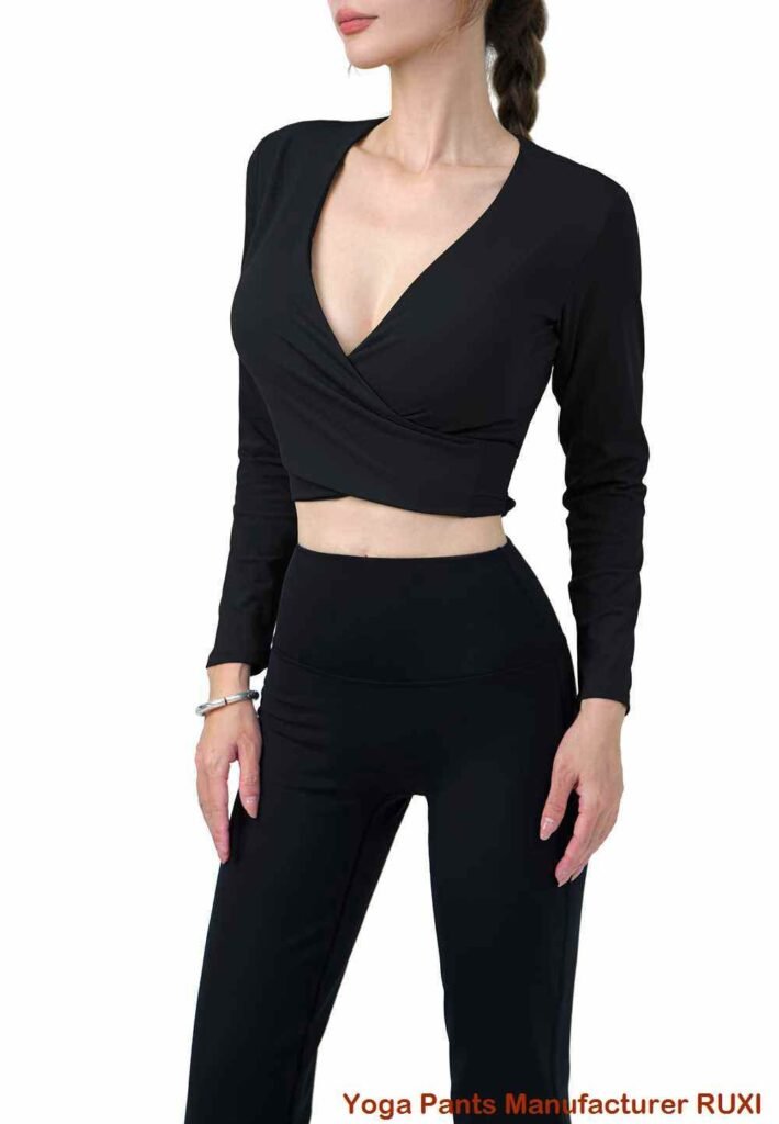 чорныя штаны для ёгі Ruxi by09